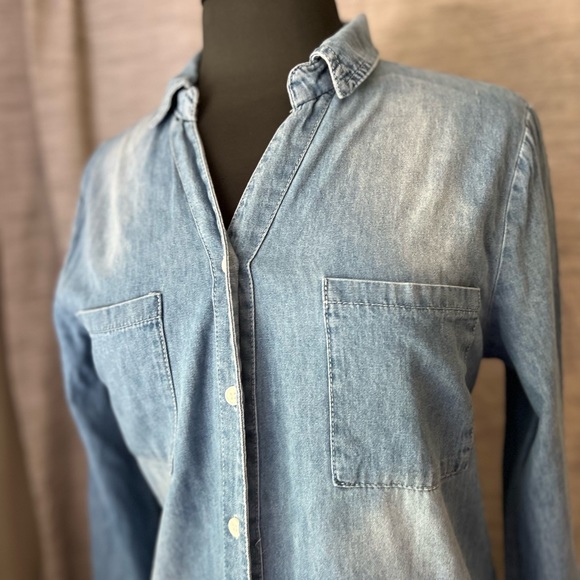 Chambray Button Down Dress - Picture 4 of 6